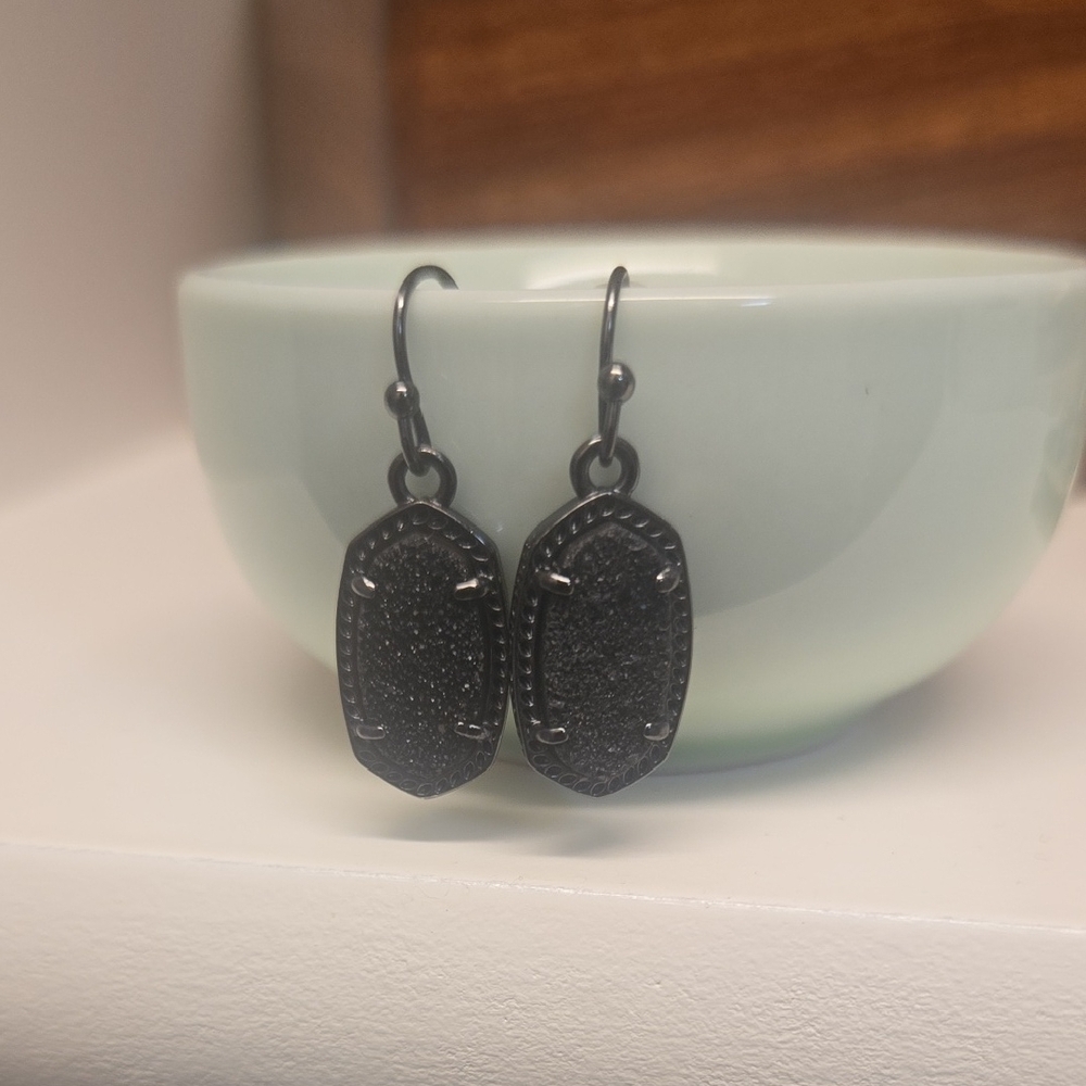 Kendra Scott Black Drop Earrings - Picture 7 of 7